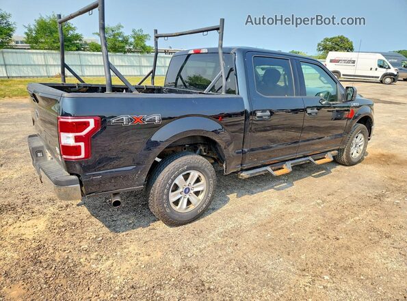 1FTEW1E55JFC65297 2018 FORD F150 Черный Передняя правая четверть