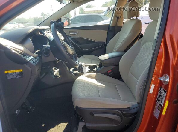 5XYZT3LBXHG405902 2017 HYUNDAI SANTA FE Orange Вид панелі приладів