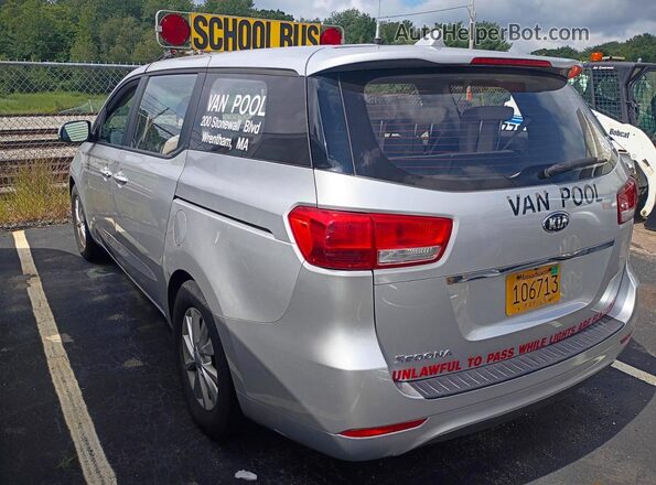 KNDMA5C19H6291686 2017 KIA SEDONA Gray Передня права чверть