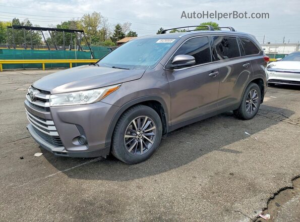 5TDJZRFH1KS713176 2019 TOYOTA HIGHLANDER Gray უკანა მარცხენა