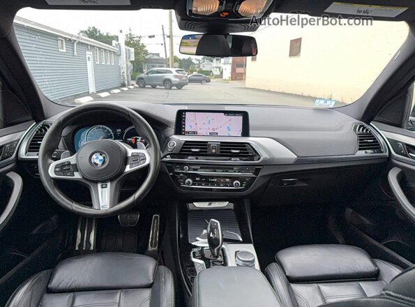 5UXTS3C53K0Z05575 2019 BMW X3 Black Vista de los asientos traseros