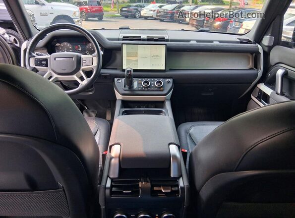 SALE2FEU3P2185201 2023 LAND ROVER DEFENDER Charcoal Vista de la etiqueta del VIN