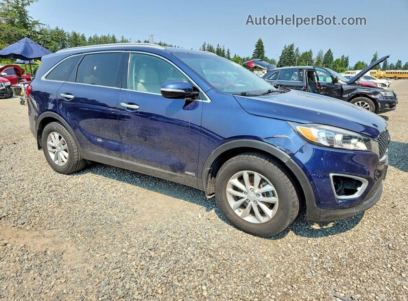 5XYPGDA34JG343643 2018 KIA SORENTO Blue Front view