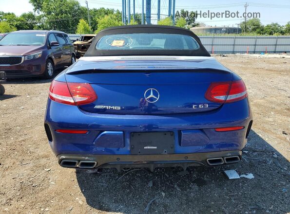 WDDWK8GB9JF704146 2018 MERCEDES-BENZ C-CLASS Blue Front interior view