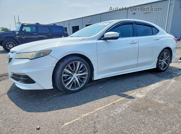 19UUB2F35GA004012 2016 ACURA TLX White Trasero izquierdo