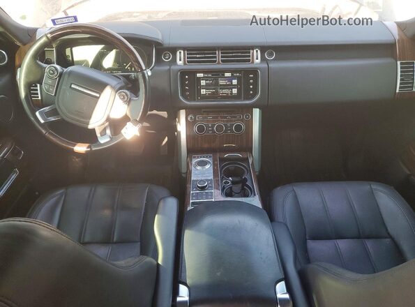 SALGS2KF1GA268946 2016 LAND ROVER RANGE ROVER Black Սարքավորումների վահանակի տեսք