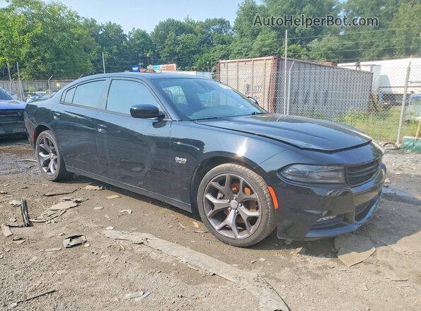 2C3CDXCT7GH104561 2016 DODGE CHARGER Black Front view
