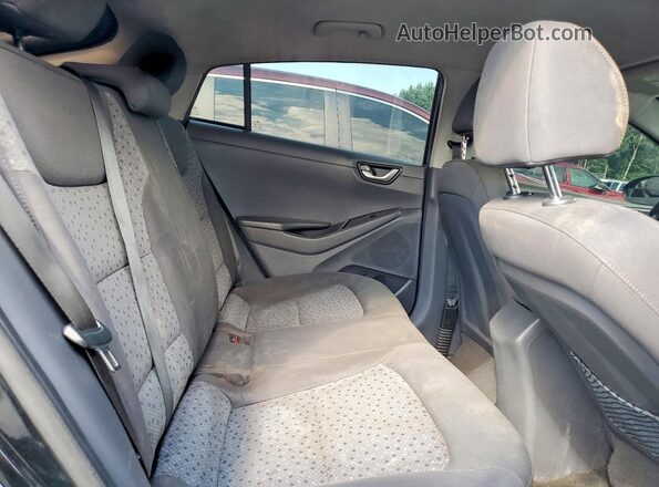 KMHC65LC7KU163380 2019 HYUNDAI IONIQ Black Widok wnętrza z tyłu
