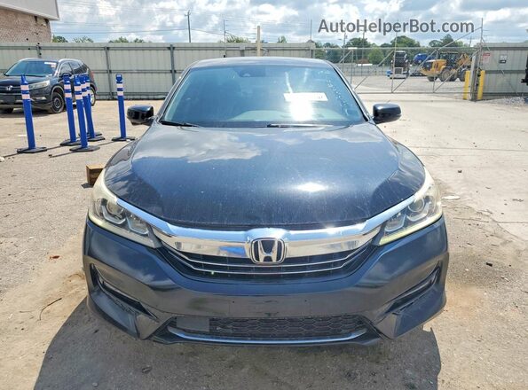 JHMCR6F35HC007820 2017 HONDA ACCORD Black Вид ззаду