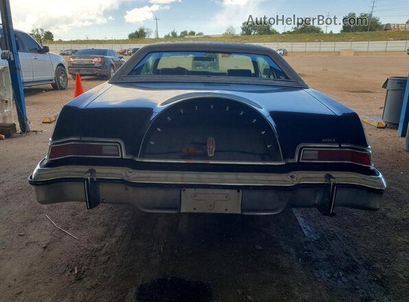 6Y89A822943 1976 LINCOLN CONTINENTA Black Widok wnętrza z przodu