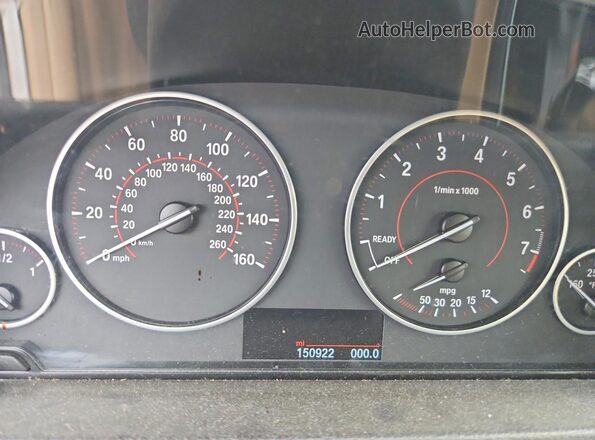 WBA8E9G53GNT47343 2016 BMW 3 SERIES Gray Вид задніх сидінь