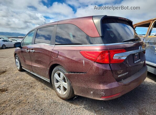 5FNRL6H54LB004561 2020 HONDA ODYSSEY Maroon Trasero derecho