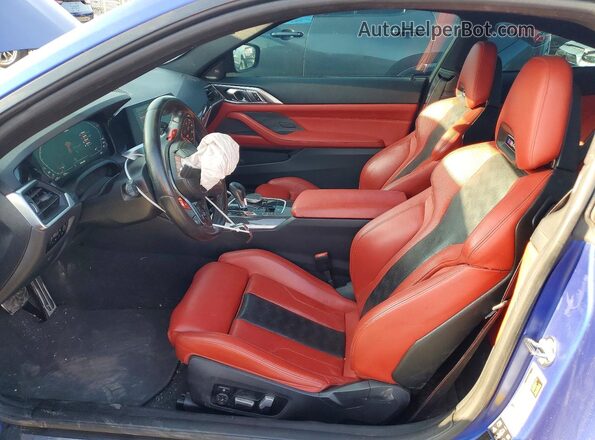 WBS43AZ06PCL38909 2023 BMW M4 Blue Вид панелі приладів