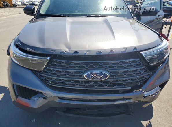 1FMSK8DHXNGB02837 2022 FORD EXPLORER Gray Вид наклейки з VIN-кодом