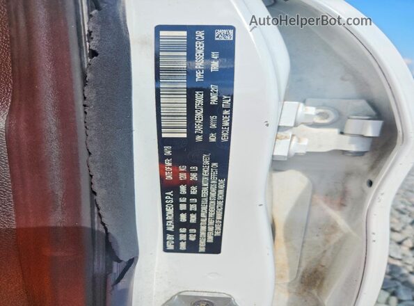 ZARFAEBN2J7590021 2018 ALFA ROMEO GIULIA White Панорамний вид салону 360°
