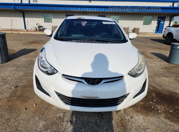 5NPDH4AE3GH739291 2016 HYUNDAI ELANTRA White Widok z tyłu