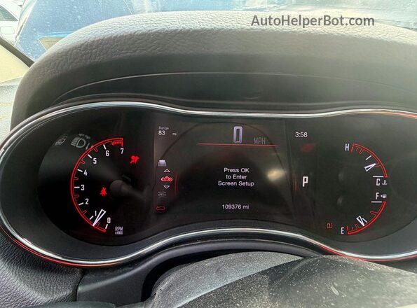 1C4RDJDG5HC936697 2017 DODGE OTHER Blue Instrument cluster view