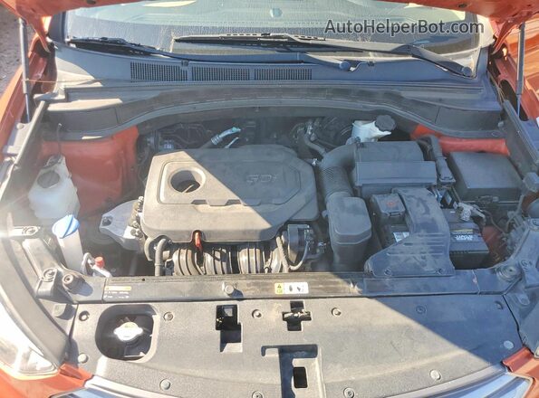 5XYZT3LBXHG405902 2017 HYUNDAI SANTA FE Orange Вид підкапотного простору