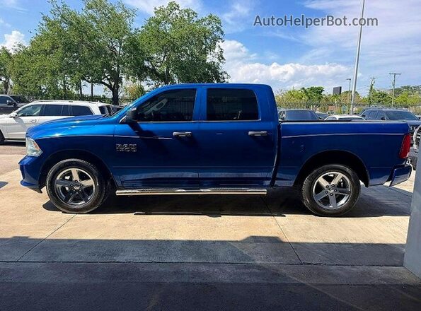 3C6RR6KG2JG249849 2018 RAM 1500 Blue Вид наклейки з VIN-кодом