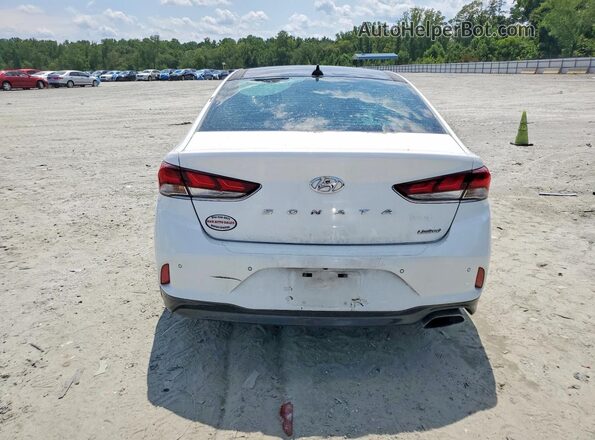 5NPE34AF3JH720548 2018 HYUNDAI SONATA White Вид салону спереду
