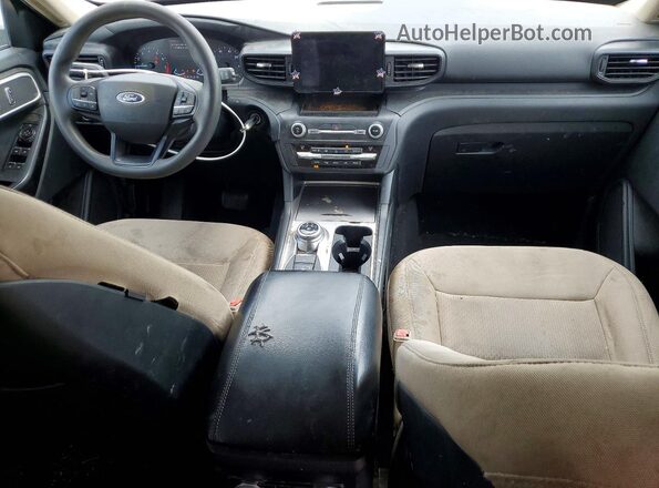 1FMSK8BB8LGB68170 2020 FORD EXPLORER White Widok zestawu wskaźników