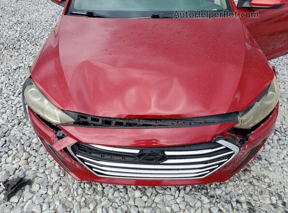 KMHD84LF4JU575872 2018 HYUNDAI ELANTRA Red Vista del compartimento del motor