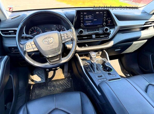 5TDGZRBHXLS512460 2020 TOYOTA HIGHLANDER Black Vista de los asientos traseros