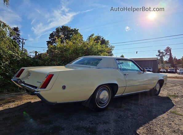 H9127961 1969 CADILLAC ELDORADO Желтый Вид спереди