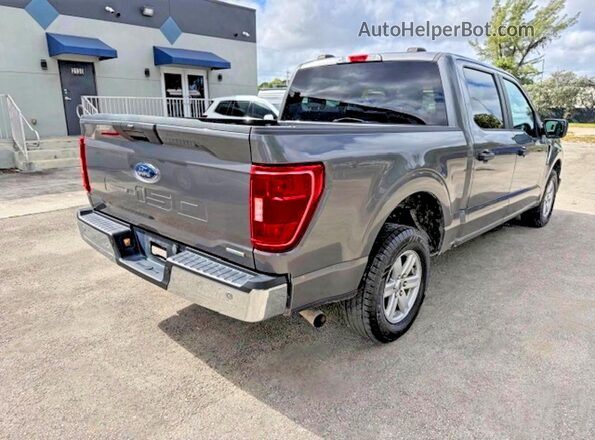 1FTEW1C86PKD23334 2023 FORD F150 Gray Передня права чверть