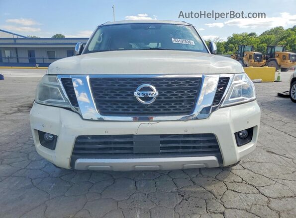 JN8AY2NF0J9330079 2018 NISSAN ARMADA Белый Вид сзади