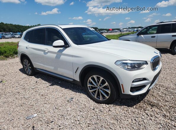 5UXTR7C55KLE94698 2019 BMW X3 White წინა ხედი