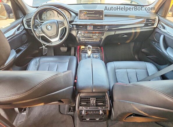 5UXKR2C58G0U17201 2016 BMW X5 Black Vista del cuadro de instrumentos