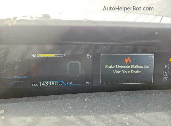JTDKARFPXH3035945 2017 TOYOTA PRIUS Gray Rear seats view