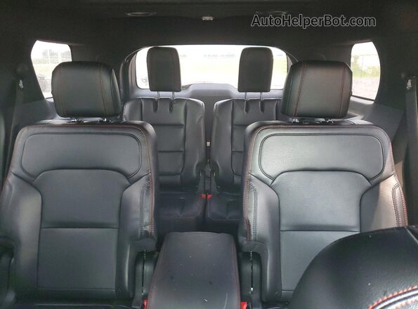 1FM5K8GT9HGD15084 2017 FORD EXPLORER Black Widok wnętrza z tyłu