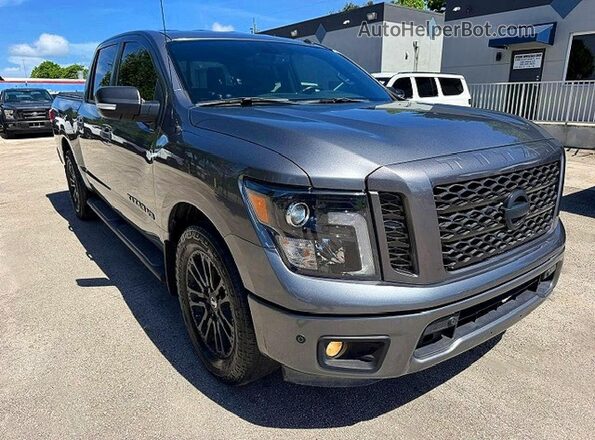 1N6AA1E68KN533253 2019 NISSAN TITAN Gray Դիմացի տեսք