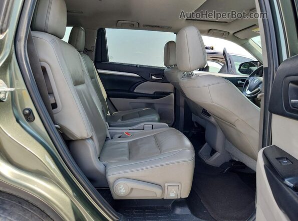 5TDKZRFH6KS316972 2019 TOYOTA HIGHLANDER Green VIN sticker view