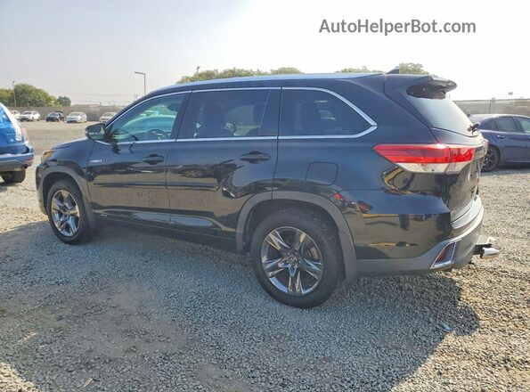 5TDDGRFH4JS046072 2018 TOYOTA HIGHLANDER Black უკანა მარჯვენა