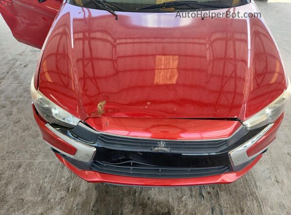 JA4AP3AU7HZ012053 2017 MITSUBISHI OUTLANDER Red Շարժիչի բաժամունքի տեսք