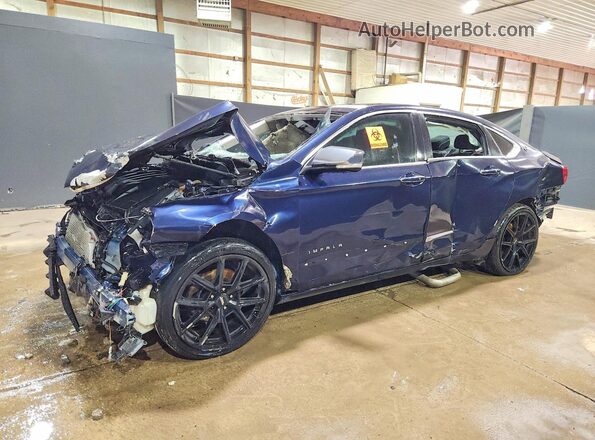 2G1125S37J9166633 2018 CHEVROLET IMPALA Blue Задня ліва чверть