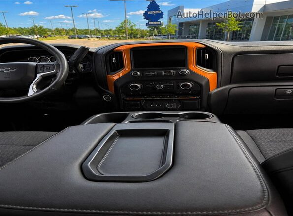 3GCUYEED9LG422061 2020 CHEVROLET SILVERADO Black Vista de los asientos traseros