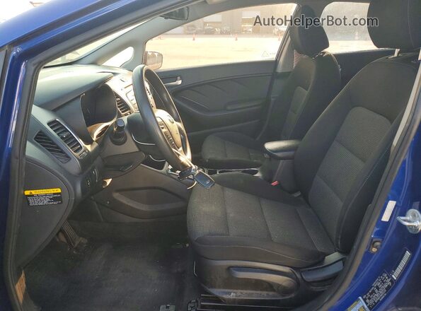 3KPFK4A75HE025129 2017 KIA FORTE Blue Առջևի վահանակի տեսք