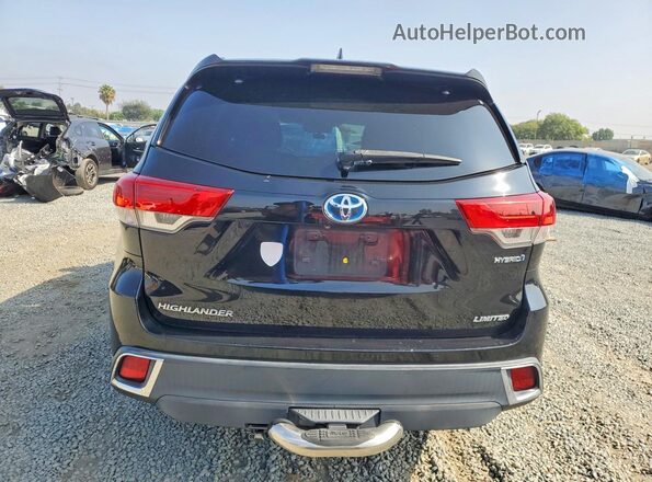 5TDDGRFH4JS046072 2018 TOYOTA HIGHLANDER Black წინა სალონის ხედი