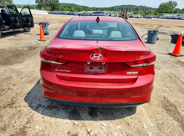 5NPD84LF0HH174084 2017 HYUNDAI ELANTRA Red წინა სალონის ხედი