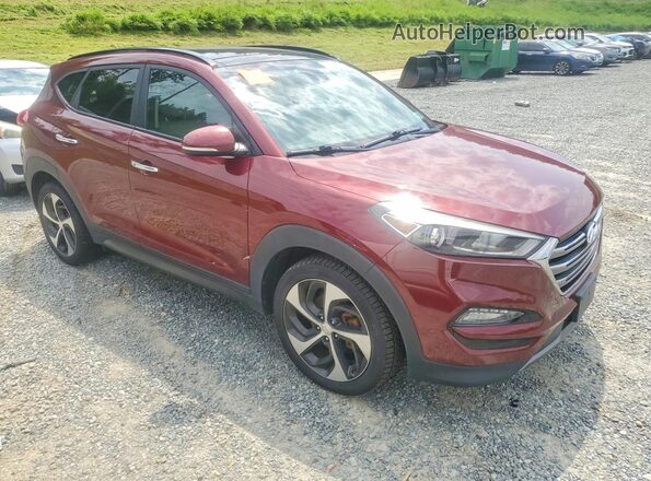 KM8J3CA28GU084659 2016 HYUNDAI TUCSON Темно-бордовый Вид спереди