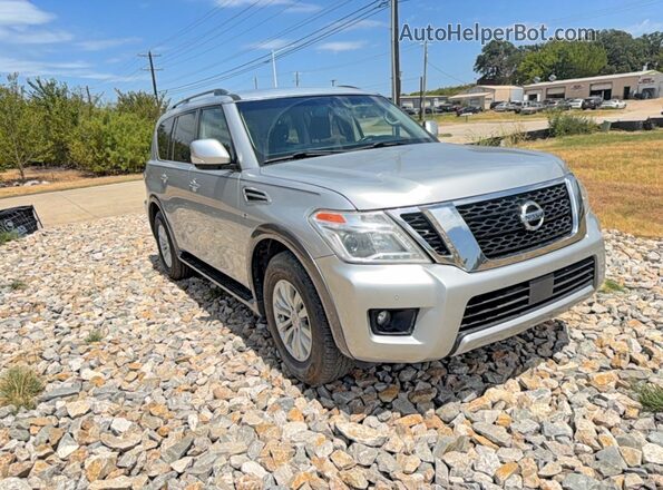JN8AY2ND7H9008564 2017 NISSAN ARMADA Silver Հետևի ձախ