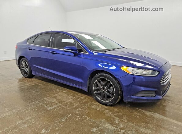 3FA6P0H70GR260664 2016 FORD FUSION Blue Widok z przodu