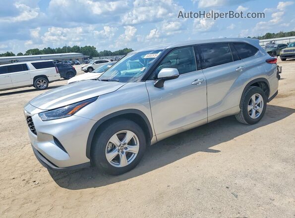 5TDCZRAH8MS070389 2021 TOYOTA HIGHLANDER Silver Հետևի ձախ