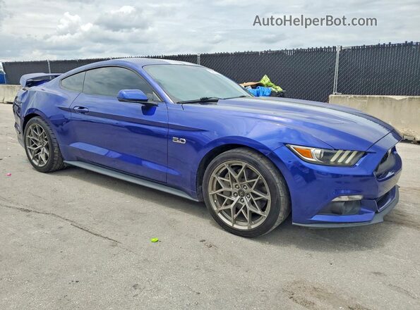 1FA6P8CF7G5235728 2016 FORD MUSTANG Blue წინა ხედი