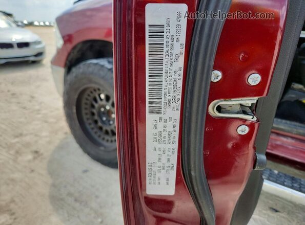 1C6RR6LT8KS586340 2019 RAM 1500 Red VIN კოდის სტიკერის ხედი