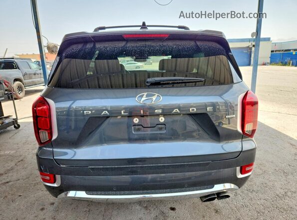 KM8R5DHE6LU142927 2020 HYUNDAI PALISADE Угольный Вид салона спереди